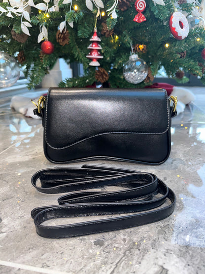 Black PU shoulder bag