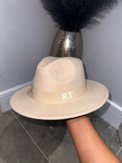 Cream Felt Fedora Hat