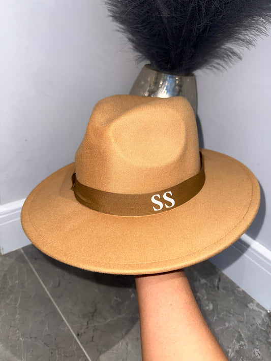 Tan Felt Fedora Hat